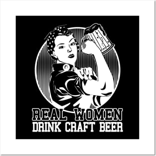 Real Women Drink Craft Beer Posters and Art